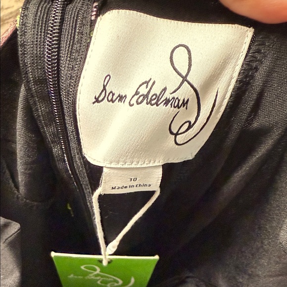 Sam Edelman Black Dress with Colorful Floral Embroidery - Picture 2 of 5